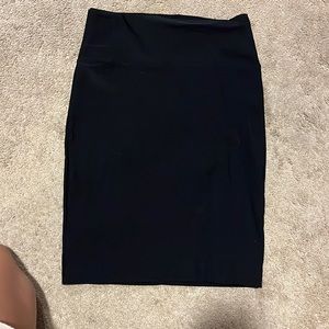 Black pencil skirt